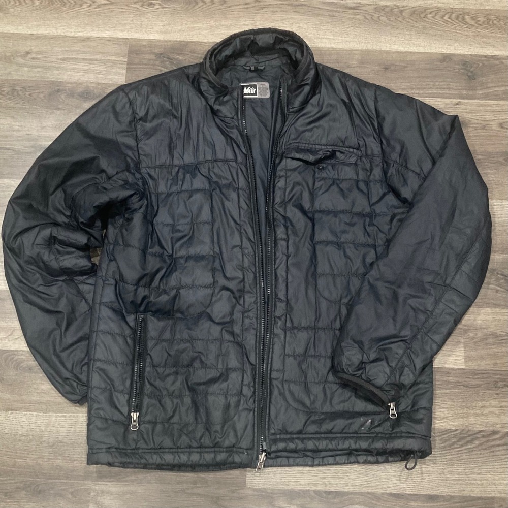 Vintage REI Black Quilted Puffer Jacket